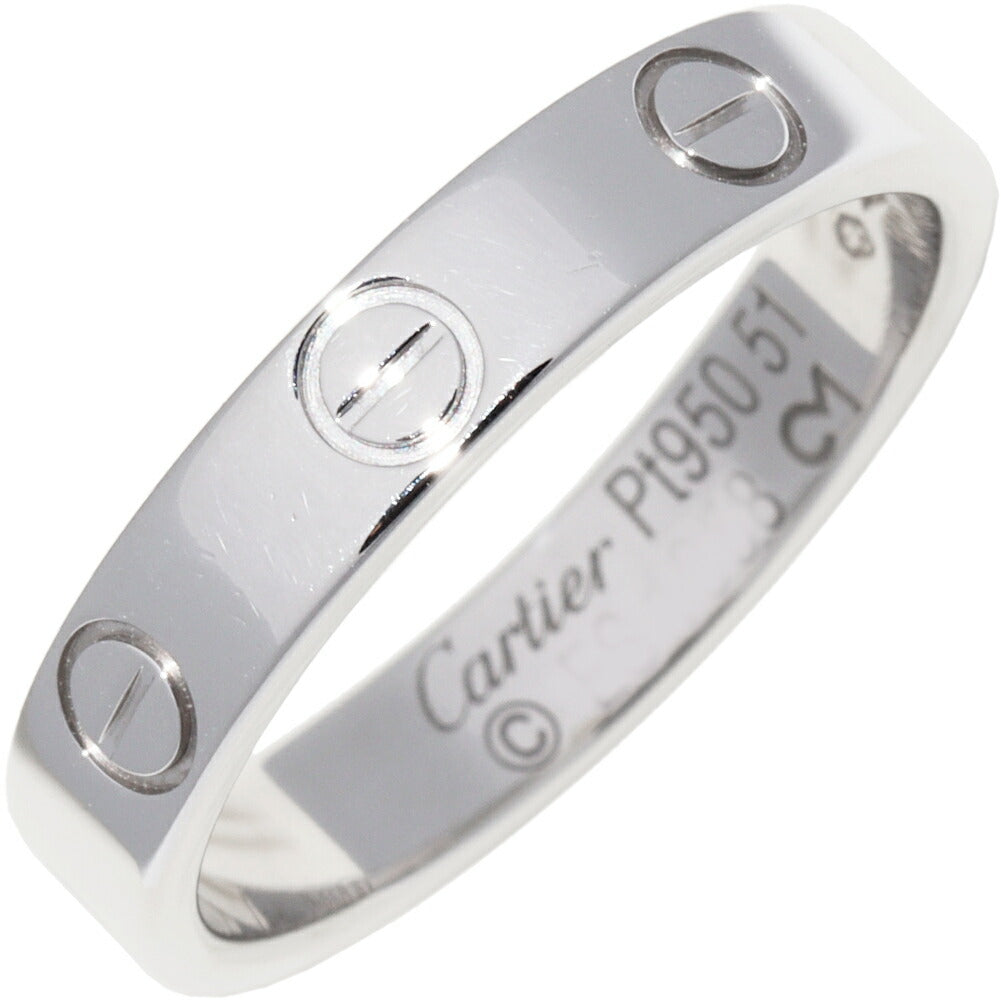 Cartier Love Platinum Ring – front view