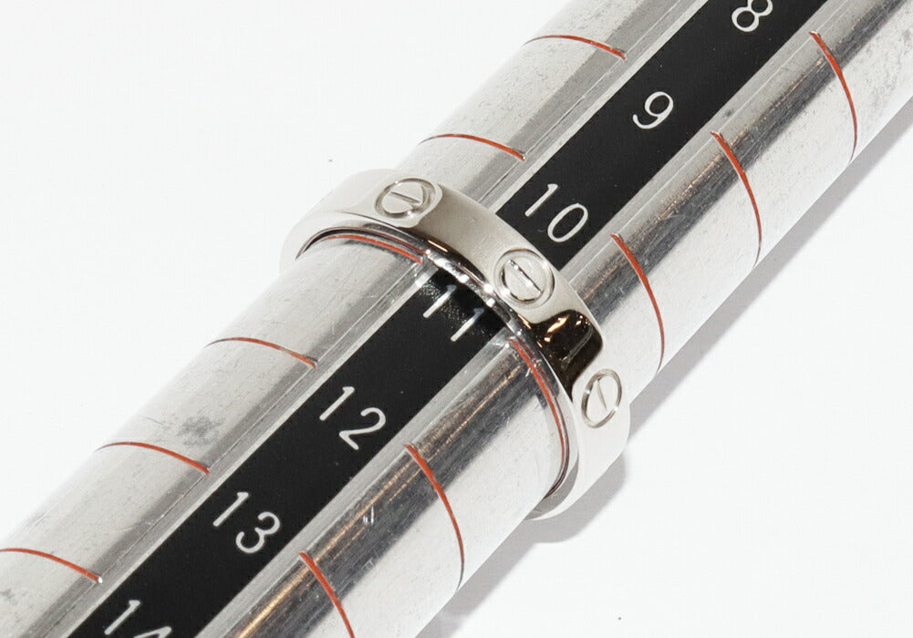 Cartier Love Platinum Ring – side view