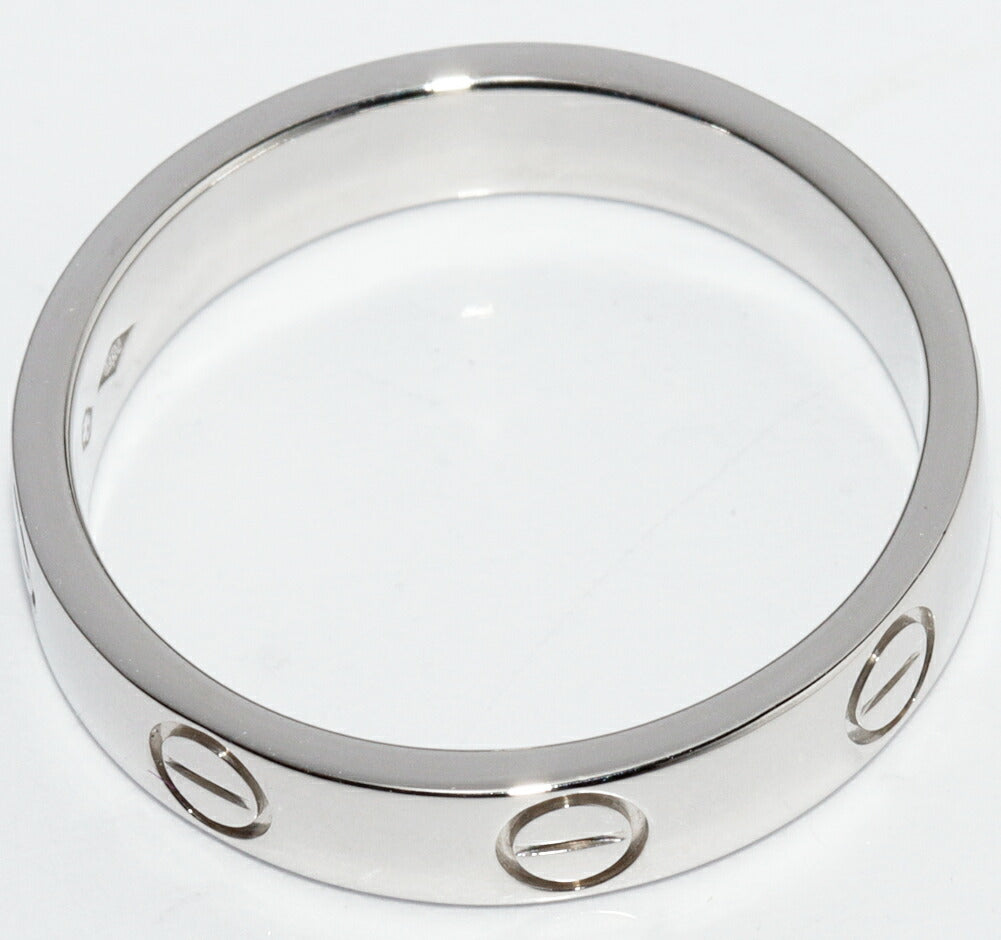 Cartier Love Platinum Ring – top view