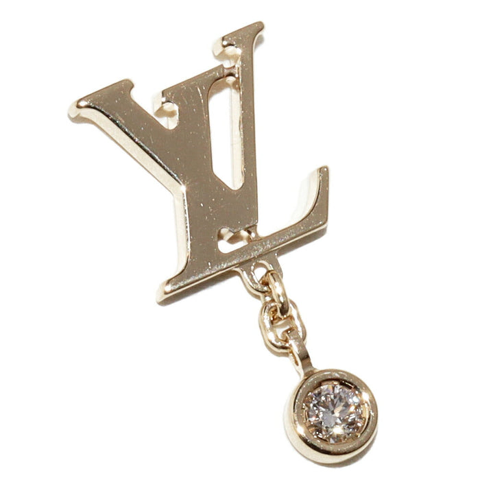 Louis Vuitton Idylle Blossom 18K Yellow Gold Diamond Single Earring – front view