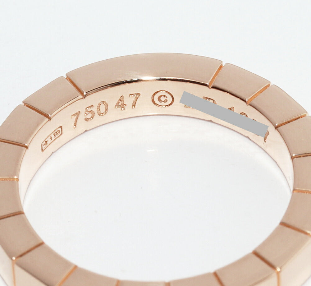 Cartier Lanieres 18K Rose Gold Ring – inside band
