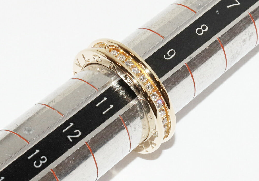 Bulgari B.zero1 18K Yellow Gold Diamond Ring – side view