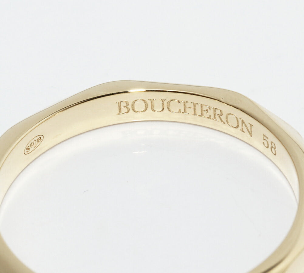 Boucheron Facette 18K Yellow Gold Ring – inside band