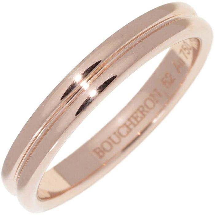 Boucheron Godron 18K Rose Gold Ring – front view
