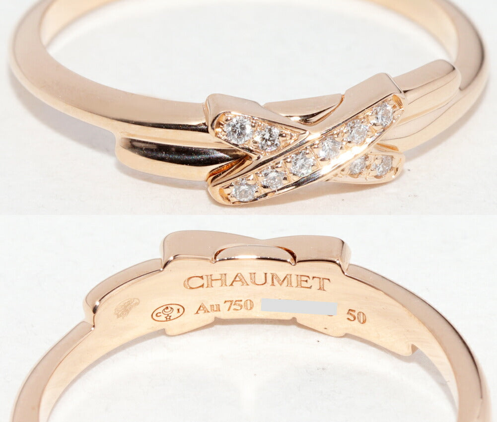 Chaumet Jeux de Liens 18K Rose Gold Diamond Ring – packaging