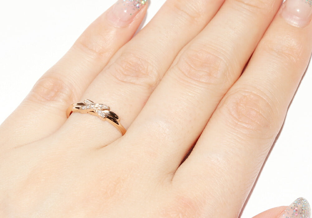 Chaumet Jeux de Liens 18K Rose Gold Diamond Ring – alternate view