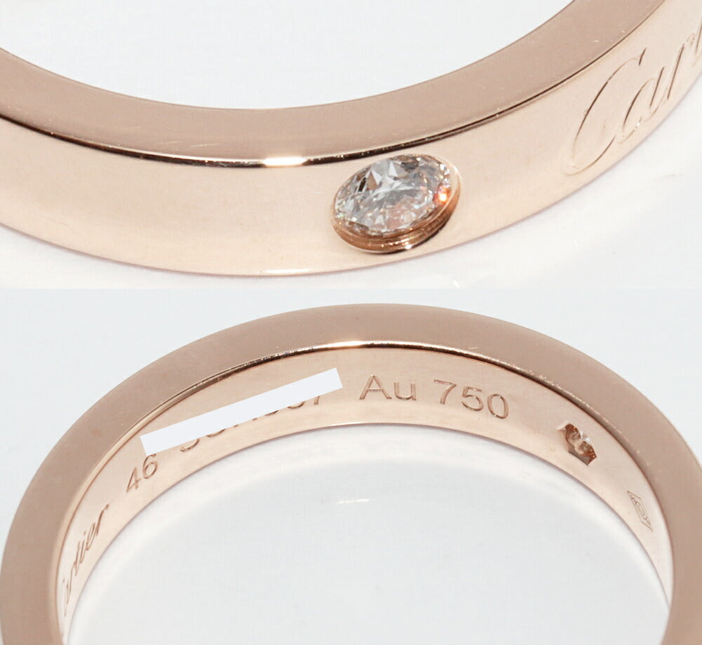 Cartier C De Cartier 18K Rose Gold Diamond Ring – packaging