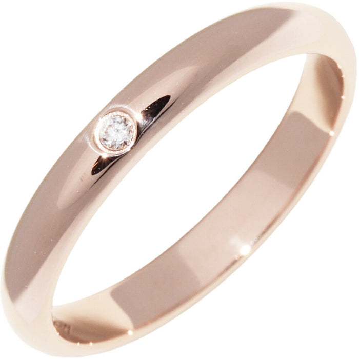 Cartier 1895 18K Rose Gold Diamond Wedding Ring – front view
