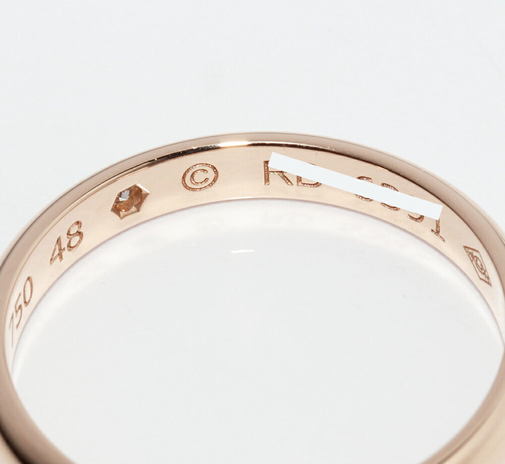 Cartier 1895 18K Rose Gold Diamond Wedding Ring – inside band