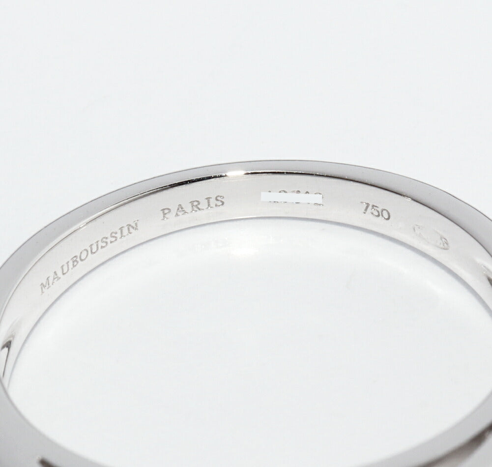 Mauboussin Chance of Love 18K White Gold Diamond Ring – inside band