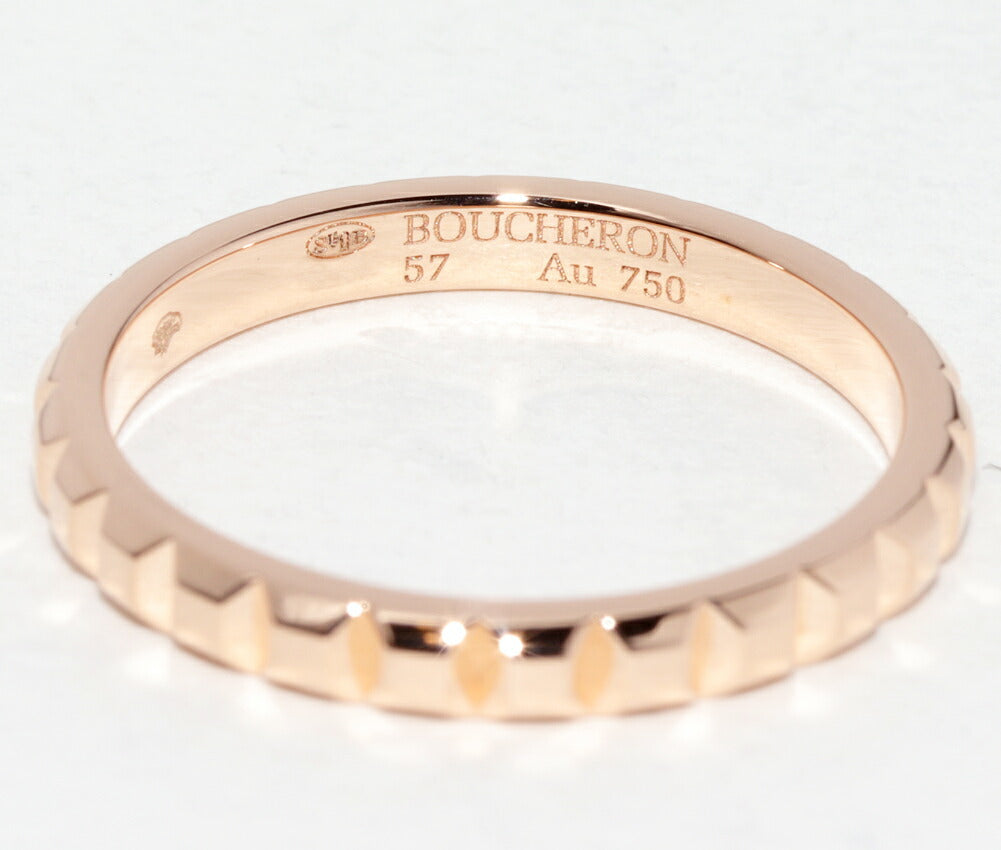 Boucheron Quatre Clou de Paris 18K Rose Gold Ring – inside band