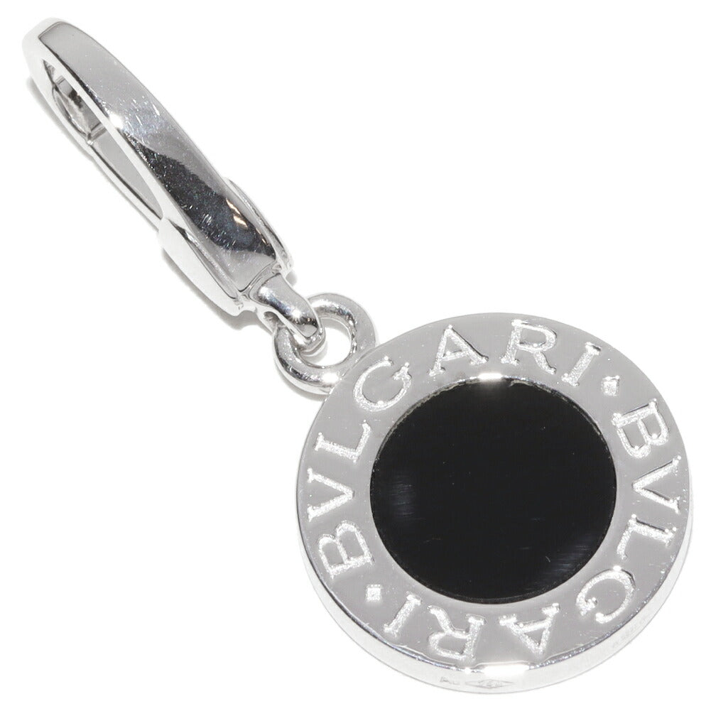 Bulgari BVLGARI BVLGARI 18K White Gold Onyx Pendant – front view