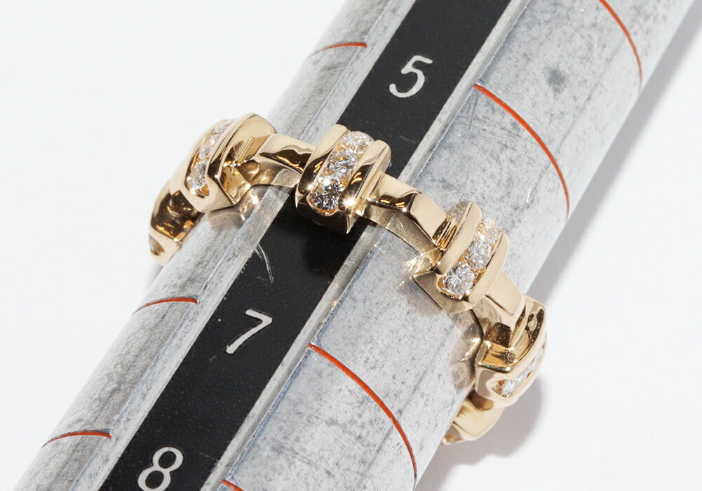 Chanel Marriage 18K Yellow Gold Diamond Ring – side view