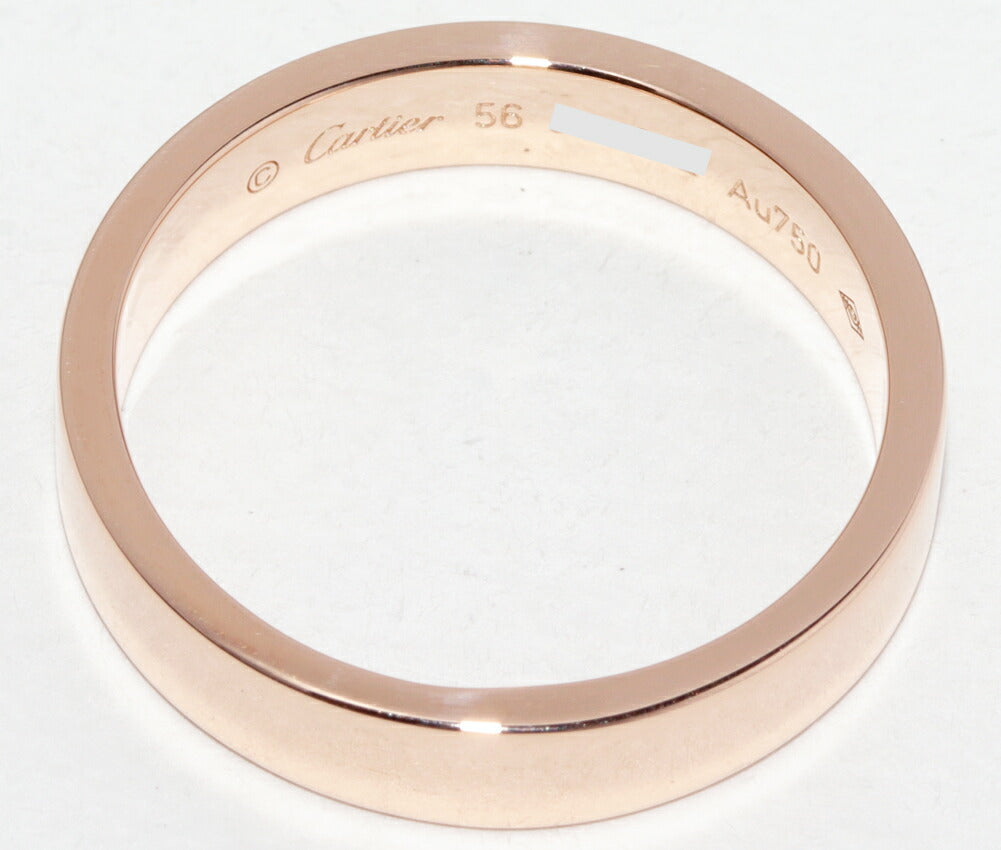 Cartier C de Cartier 18K Rose Gold Ring – top view
