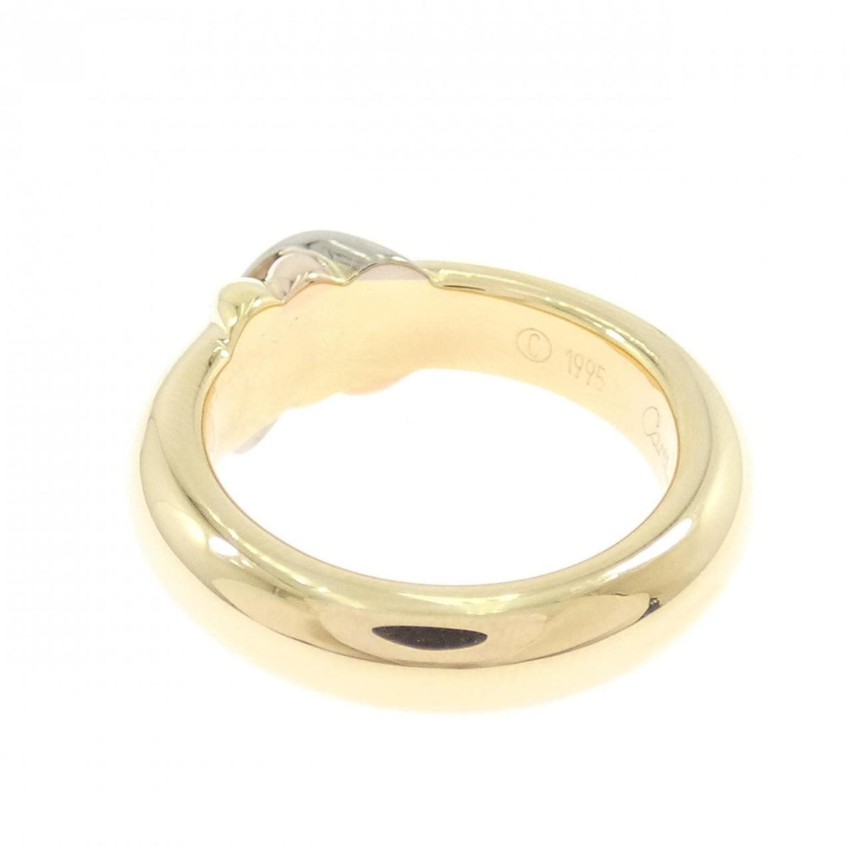 Cartier Trinity 18K Yellow Gold Ring – top view
