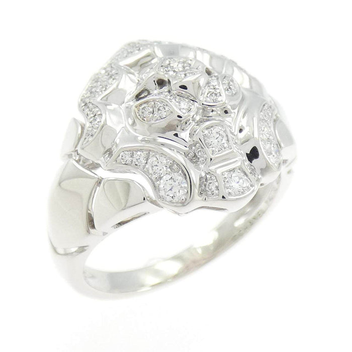Chanel Sous Le Lion 18K White Gold Diamond Ring – front view