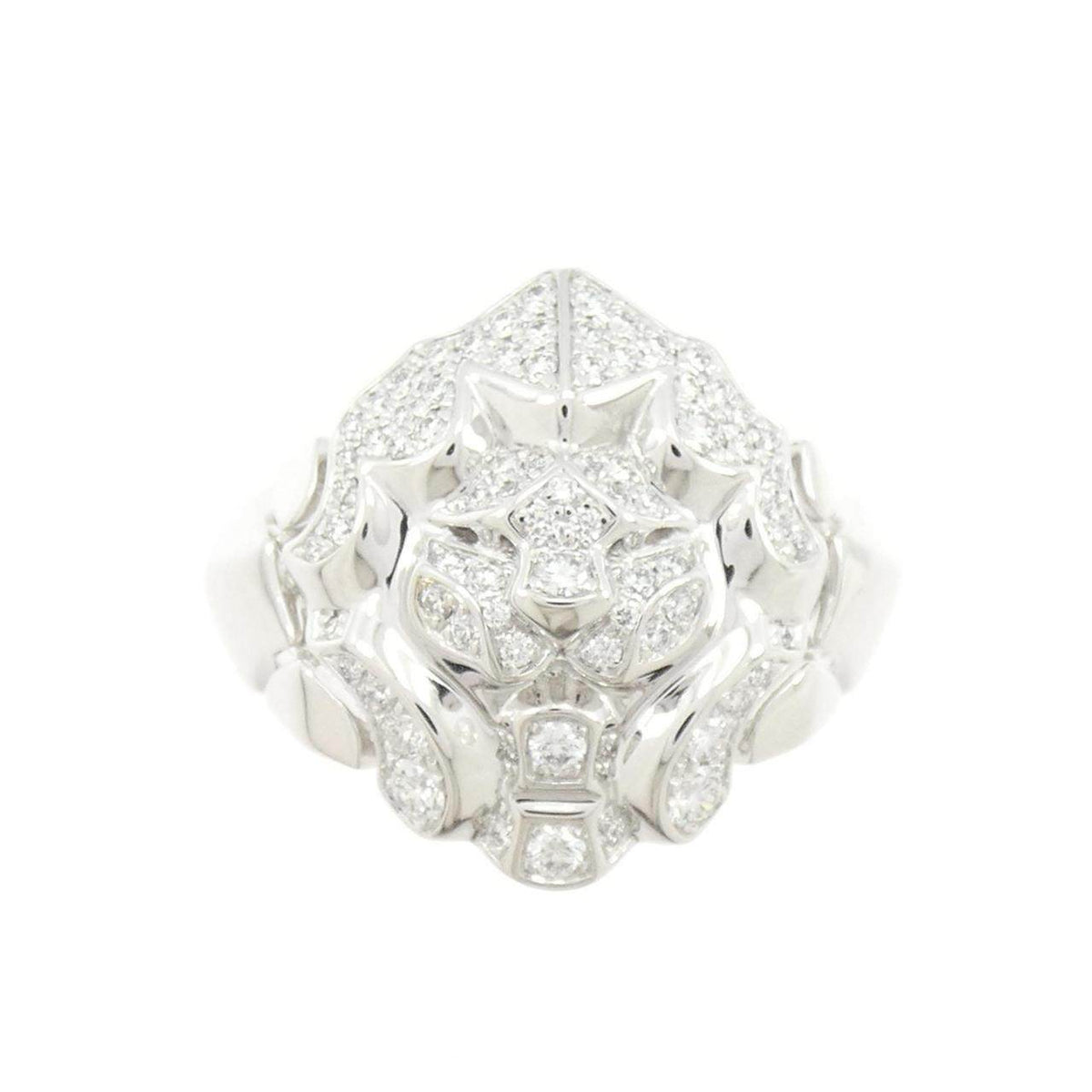 Chanel Sous Le Lion 18K White Gold Diamond Ring – side view