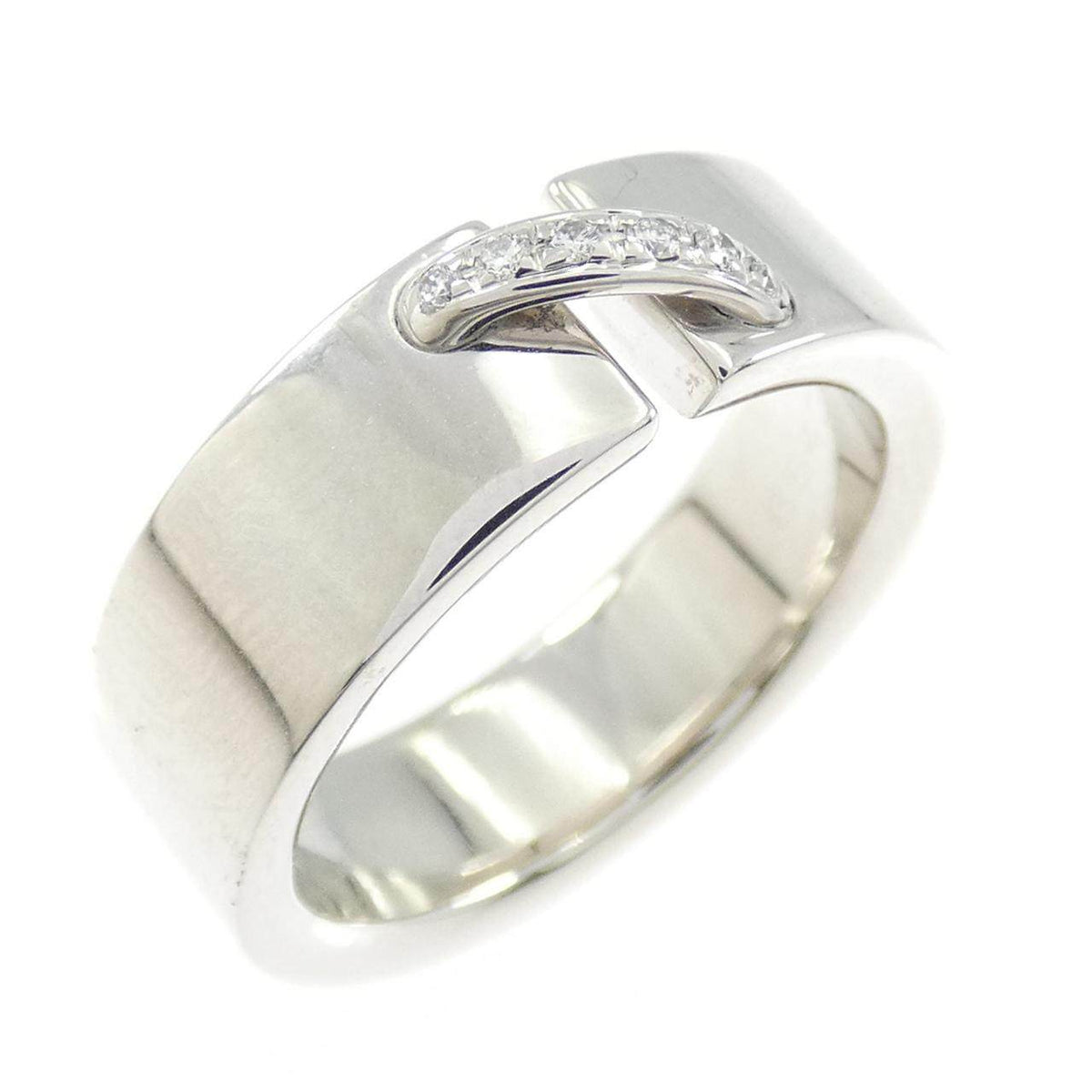 Chaumet Liens Small 18K White Gold Diamond Ring – front view
