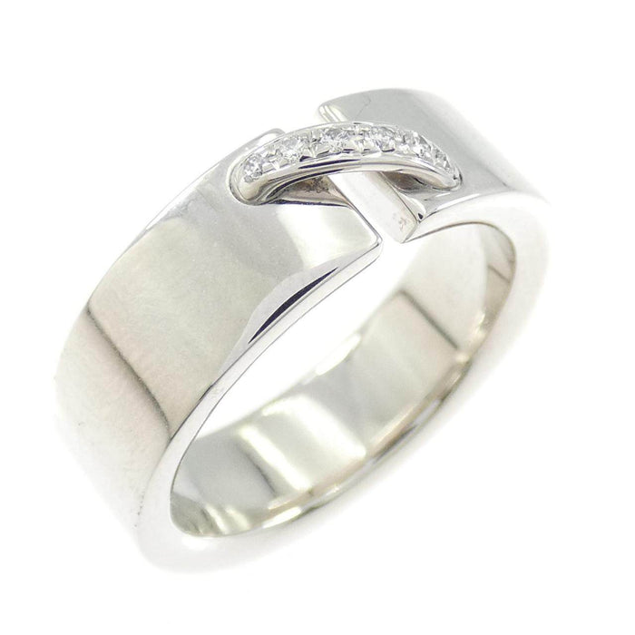 Chaumet Liens Small 18K White Gold Diamond Ring – front view