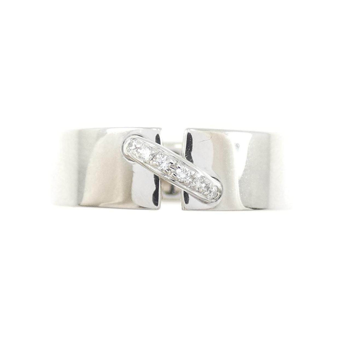 Chaumet Liens Small 18K White Gold Diamond Ring – side view