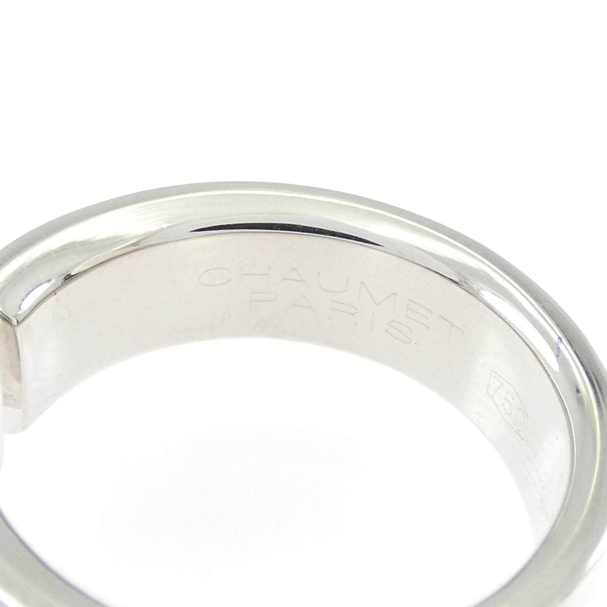 Chaumet Liens Small 18K White Gold Diamond Ring – inside band