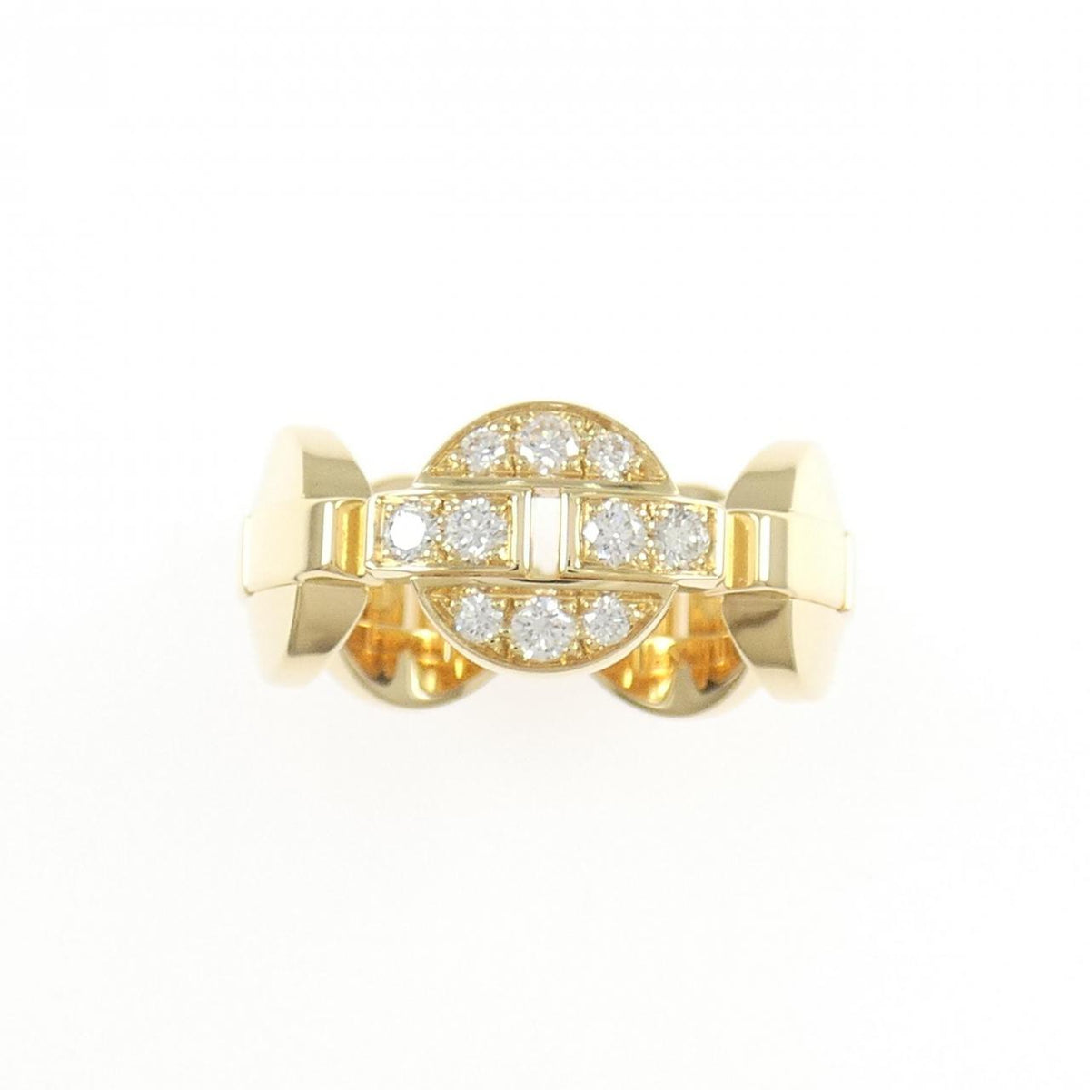 Cartier Imaria 18K Yellow Gold Diamond Ring – side view
