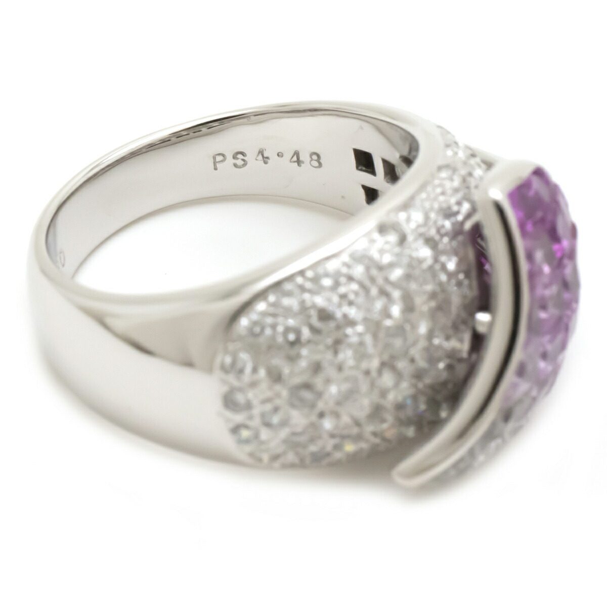 18K White Gold Diamond Sapphire Ring – packaging