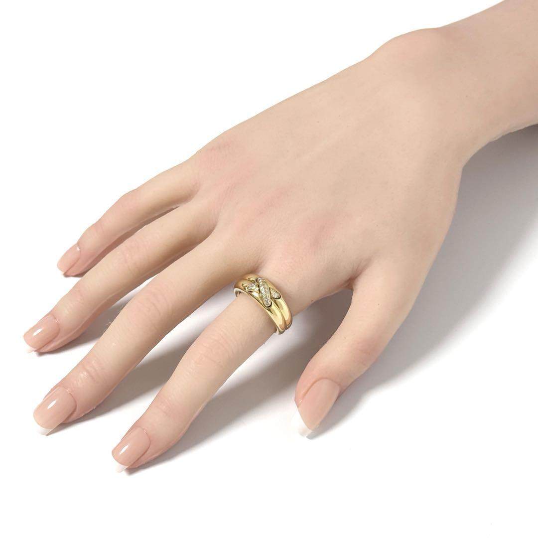 Chaumet Jeux de Liens 18K Yellow Gold Diamond Ring – image 10