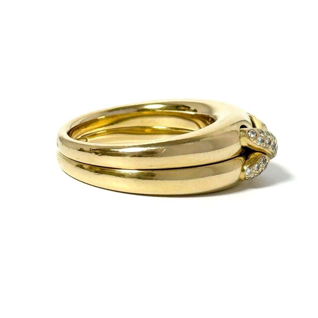 Chaumet Jeux de Liens 18K Yellow Gold Diamond Ring – inside band