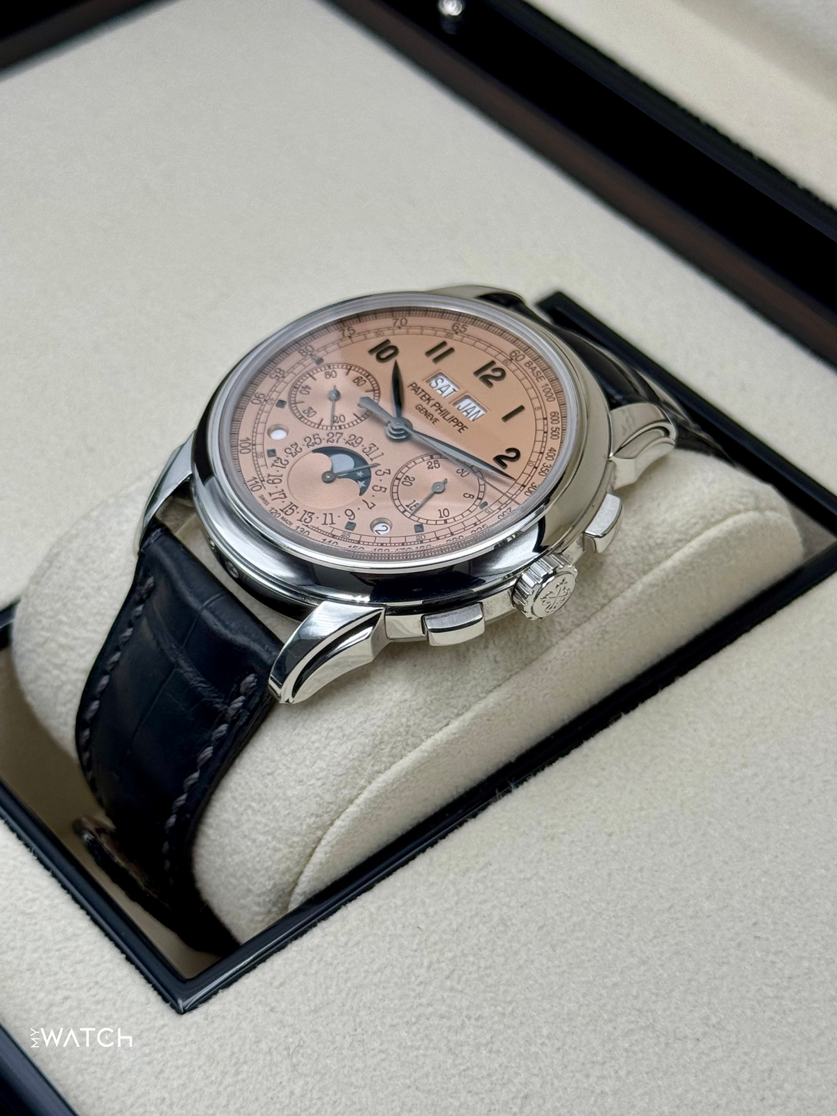 Patek Philippe 5270P Perpetual Calendar Chronograph Salmon Dial – case back