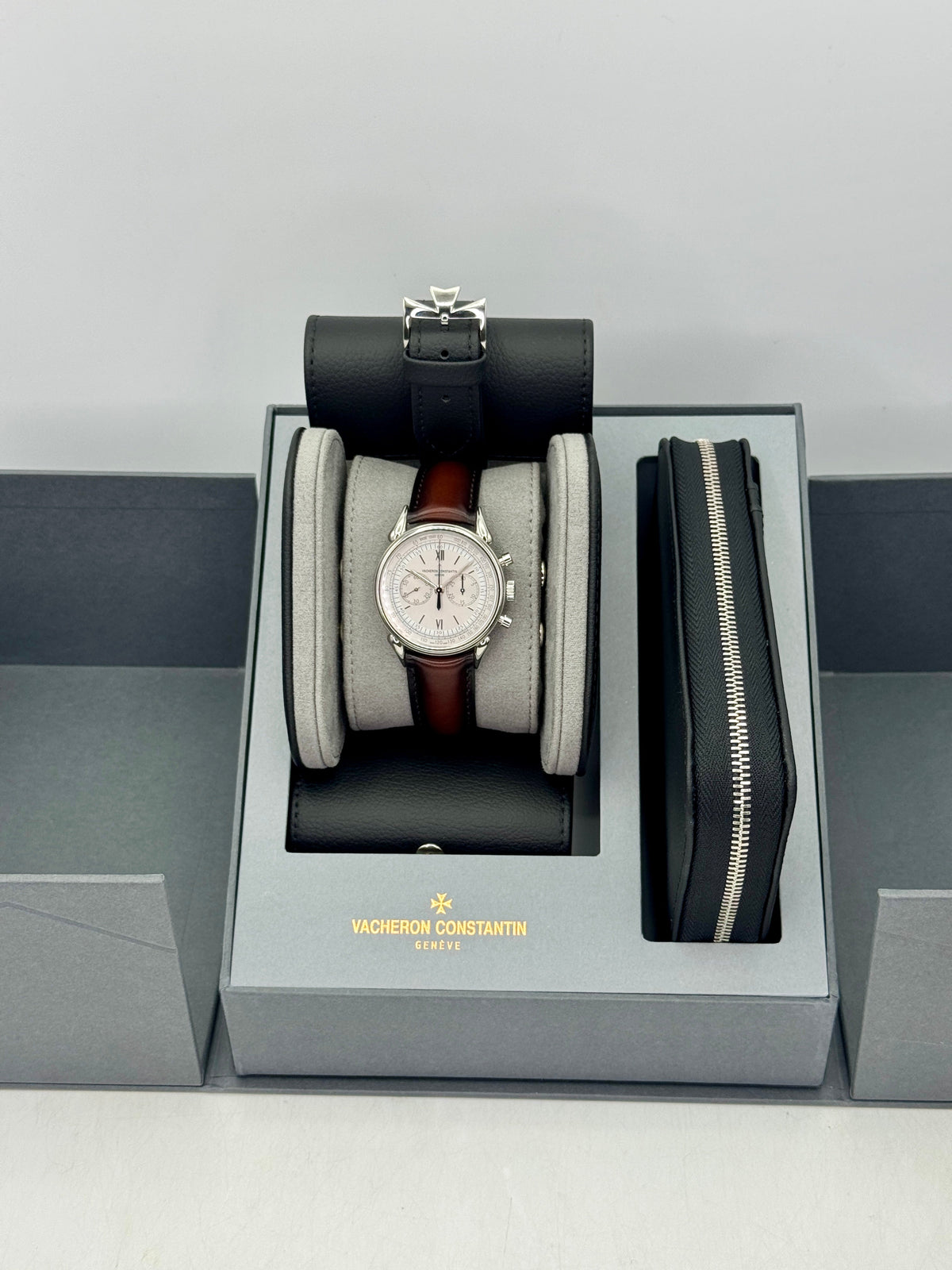 Vacheron Constantin Historiques Cornes de Vache 1955 38mm 5000H Stainless Steel Grey Dial – image 10