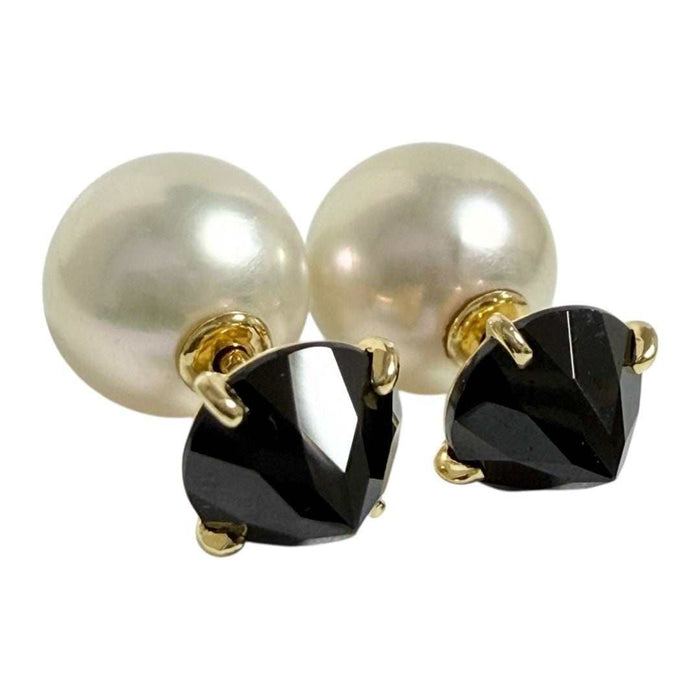 Tasaki Refined Rebellion 18K Yellow Gold Pearl Earrings – front view