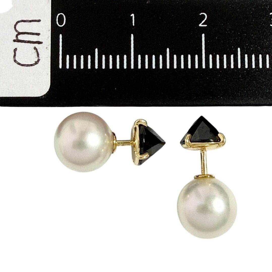 Tasaki Refined Rebellion 18K Yellow Gold Pearl Earrings – image 8
