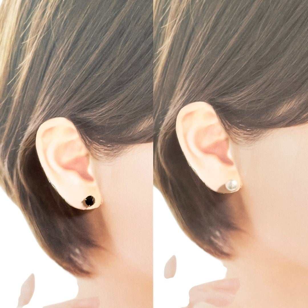 Tasaki Refined Rebellion 18K Yellow Gold Pearl Earrings – image 9