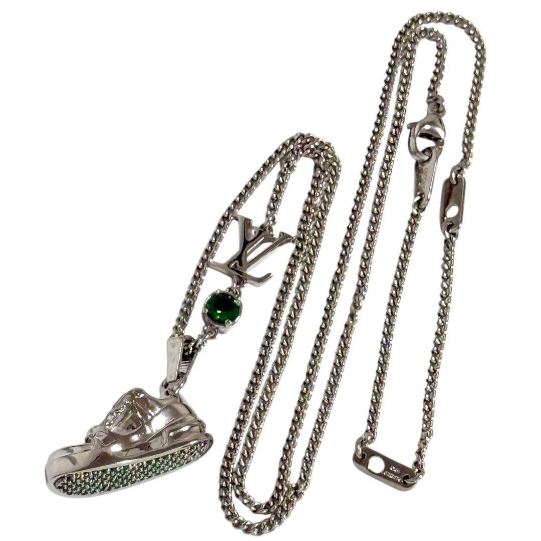 Louis Vuitton LV Trainer Zinc Alloy Pendant Necklace – pendant detail