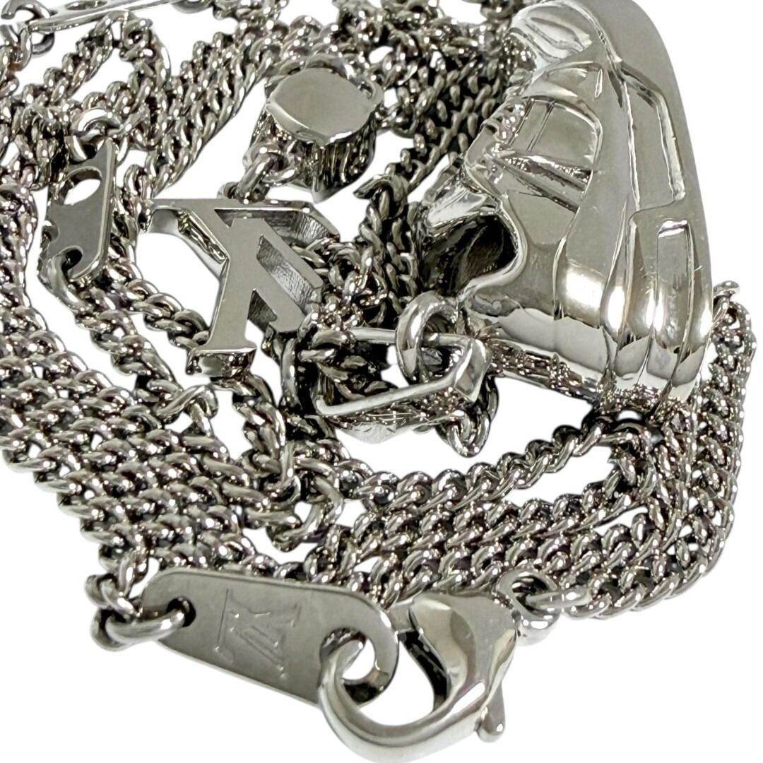 Louis Vuitton LV Trainer Zinc Alloy Pendant Necklace – clasp detail