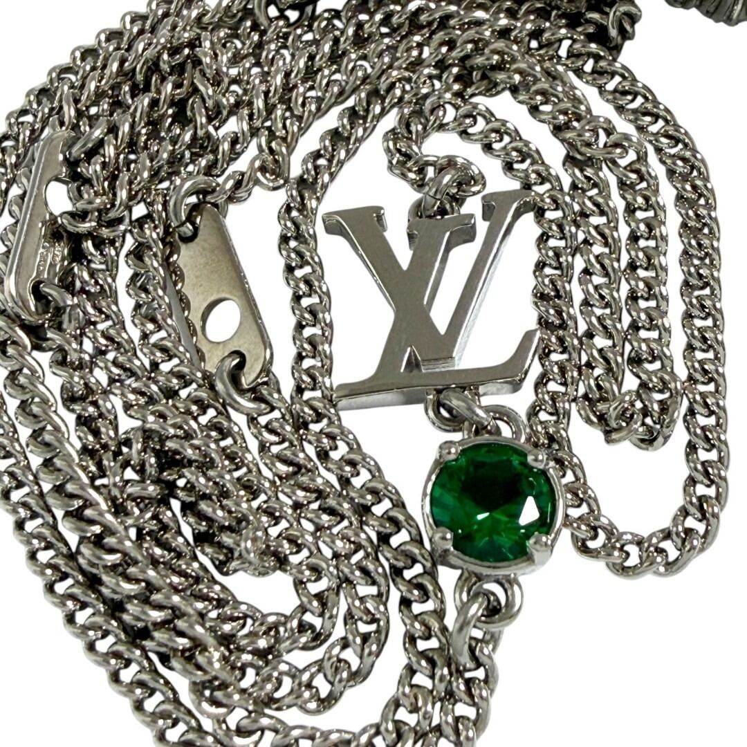 Louis Vuitton LV Trainer Zinc Alloy Pendant Necklace – full length