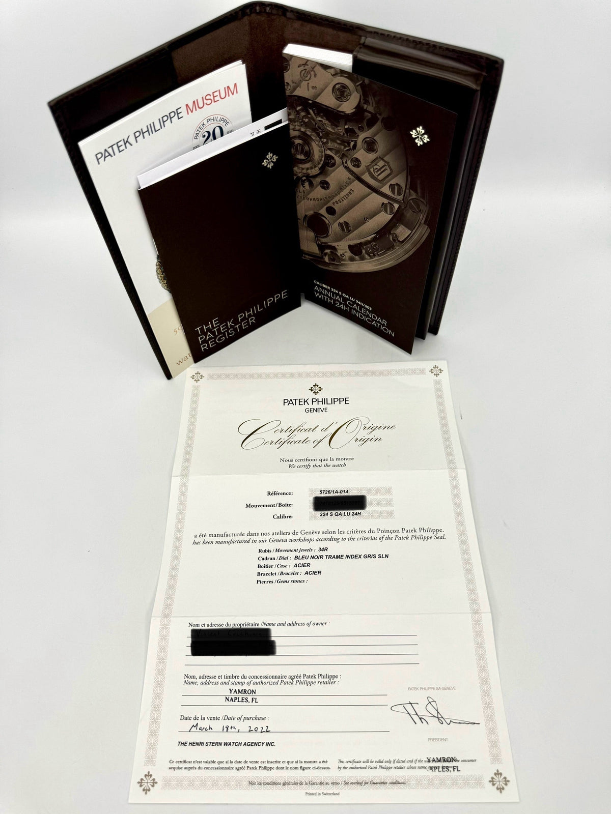 Patek Philippe 40.5mm 5726/1A-014 Nautilus Moonphase Blue Dial – image 10