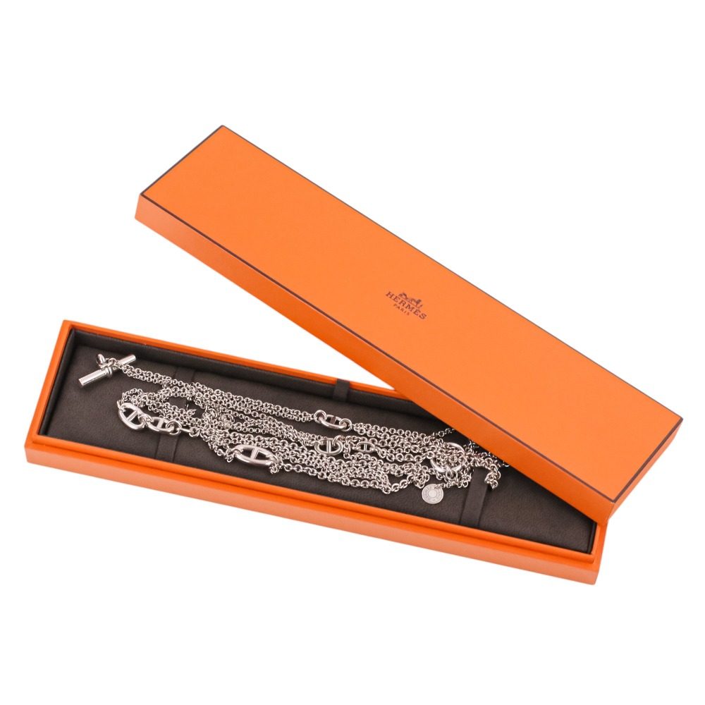 Hermès New Farandole Chaîne d'Ancre Sterling Silver Long Necklace – image 14