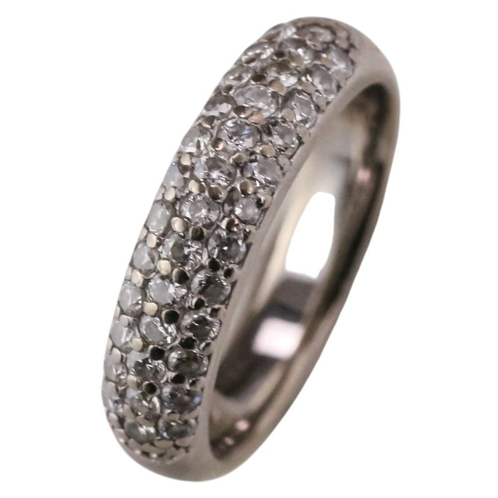 Ponte Vecchio 18K White Gold Diamond Ring – front view