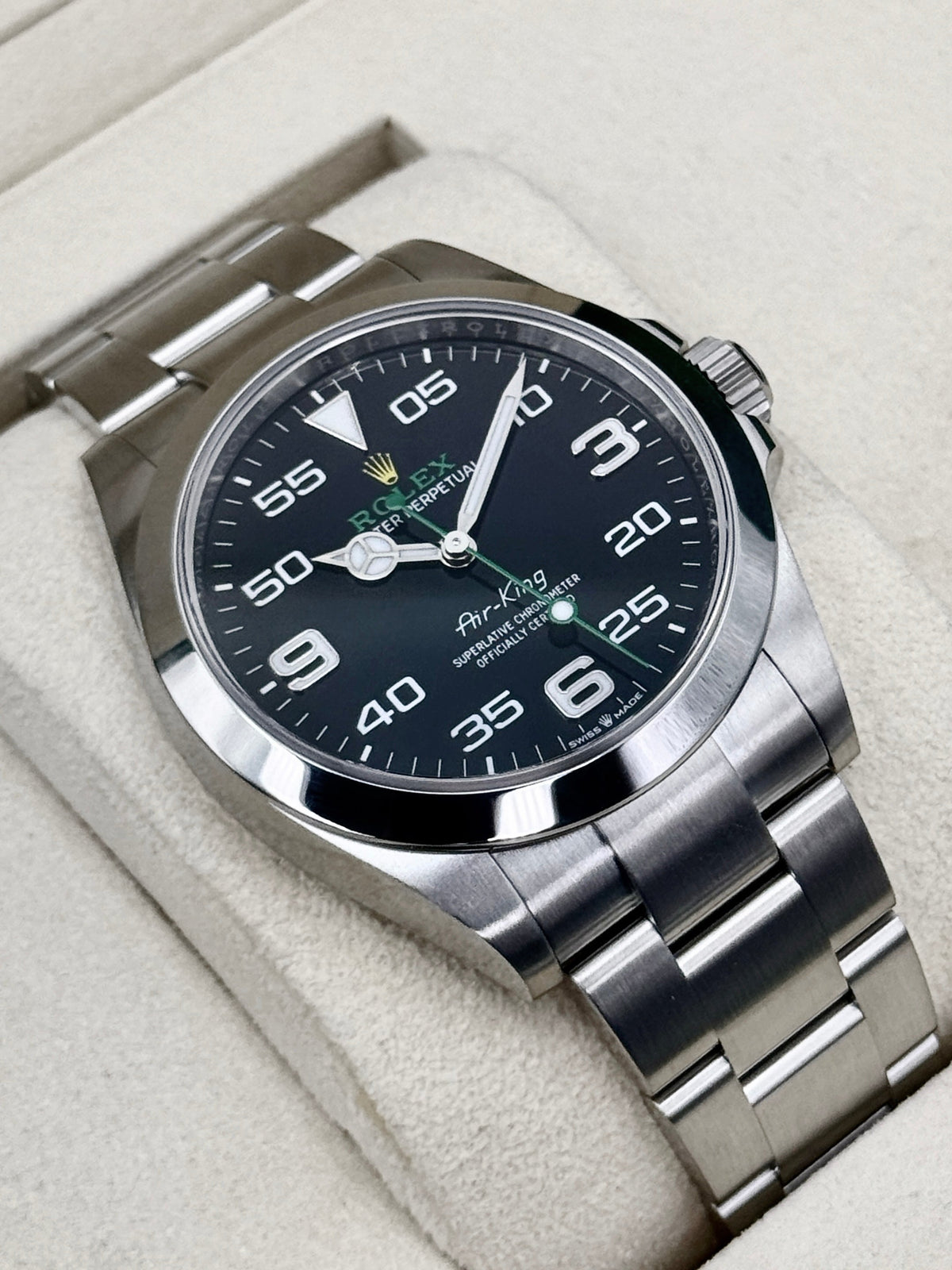 Rolex Air-King 40mm 126900 Stainless Steel Black Dial – on the wrist