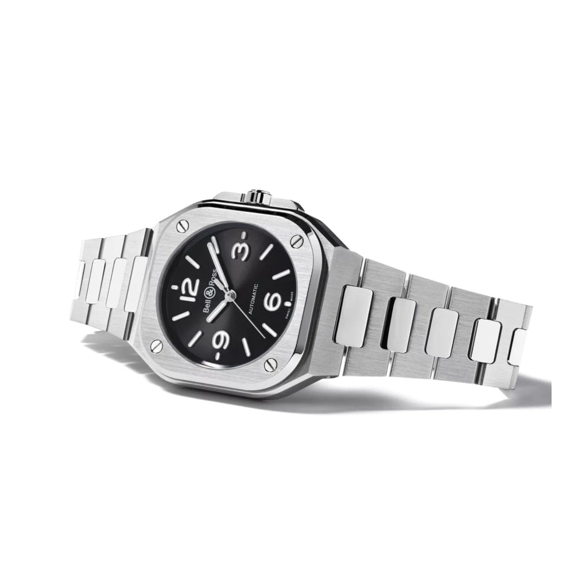 Bell & Ross BR 05 Black Steel Integrated Bracelet BR05A-BL-ST/SST