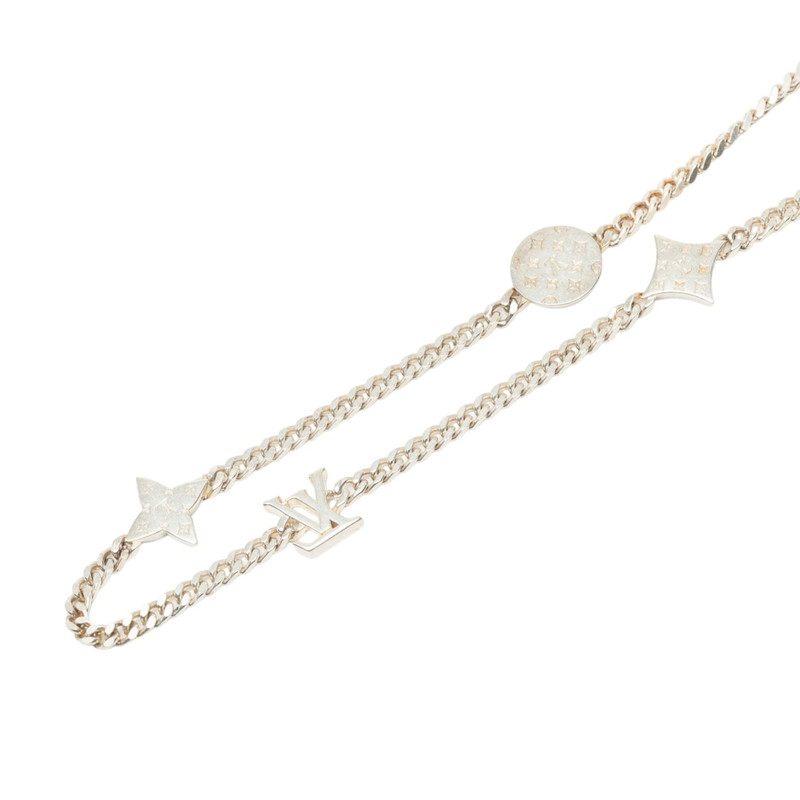 Louis Vuitton LV Spike Charm Sterling Silver Necklace – pendant detail