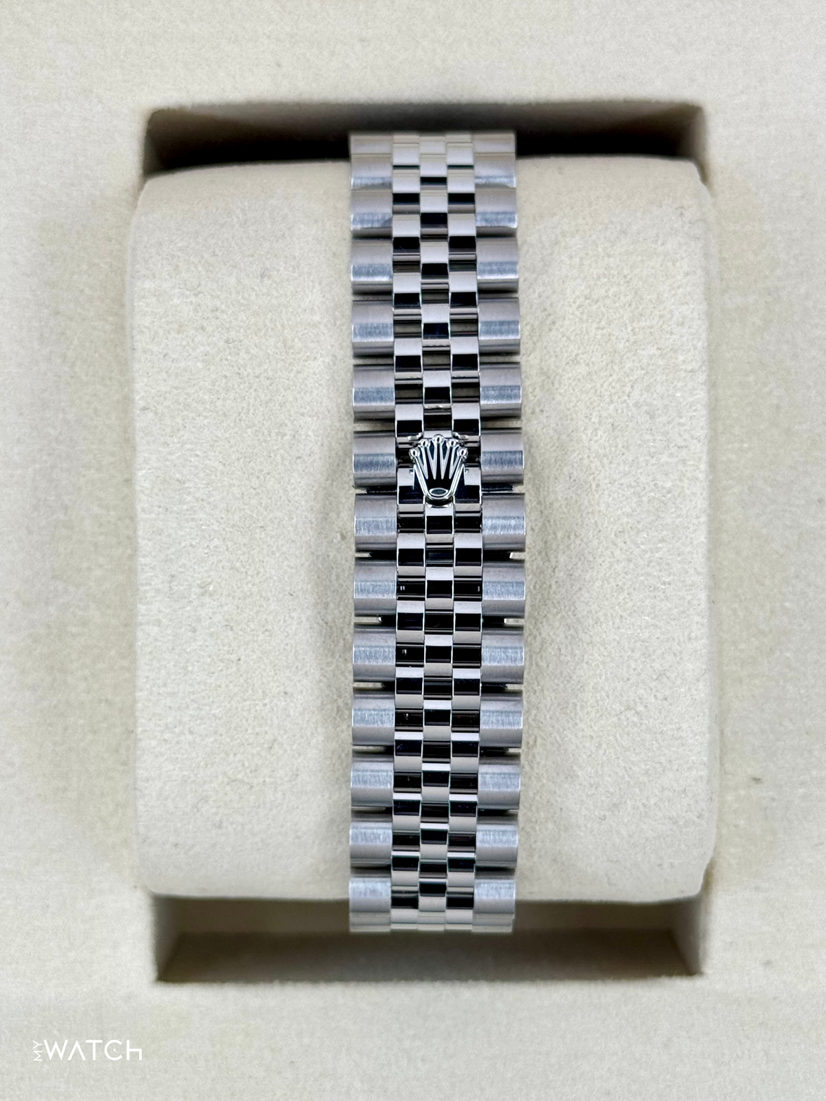 Rolex Lady Datejust 31mm 278274 Stainless Steel Jubilee Pink Roman Dial – dial close-up