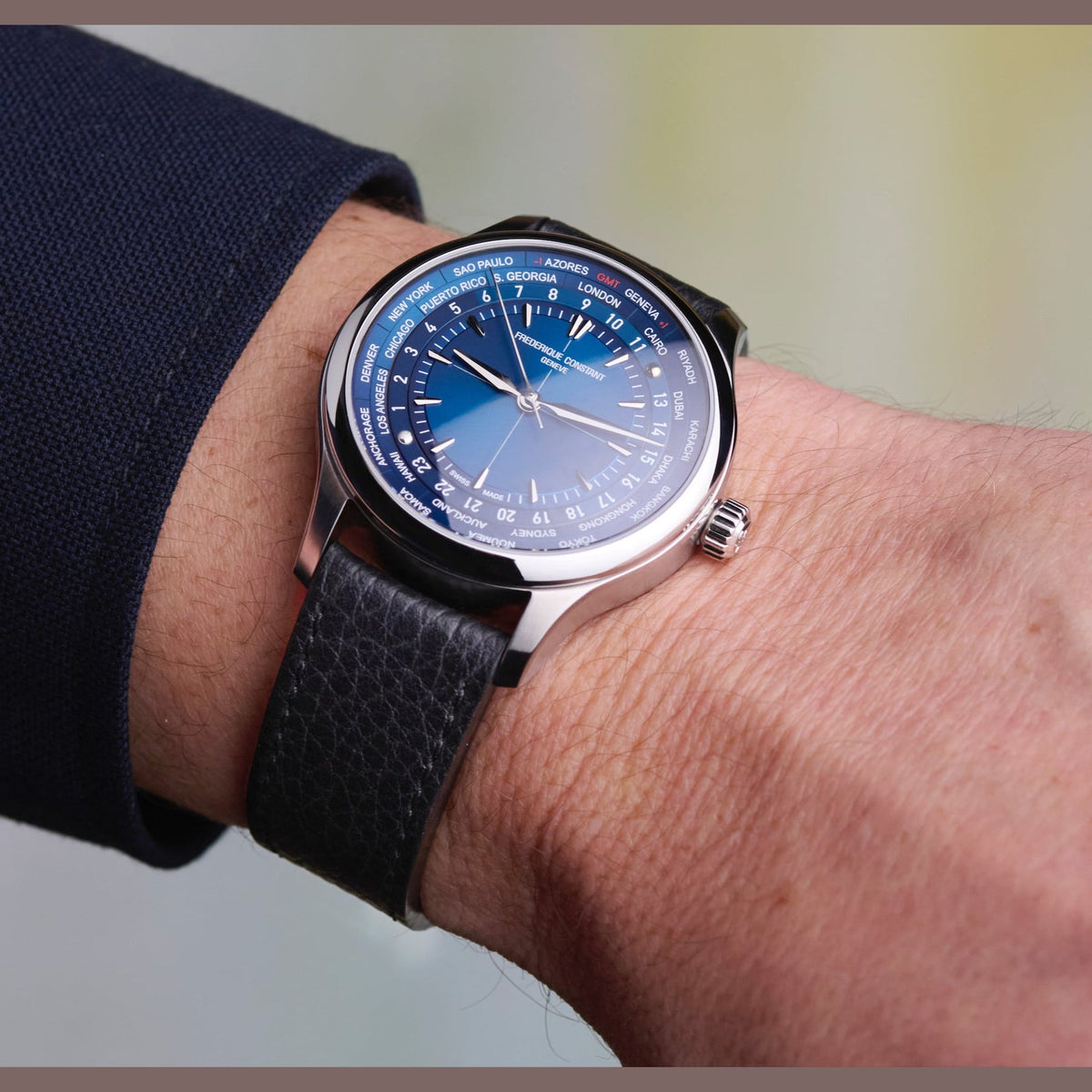 Frederique Constant Classic Worldtimer Manufacture FC-718N4H6