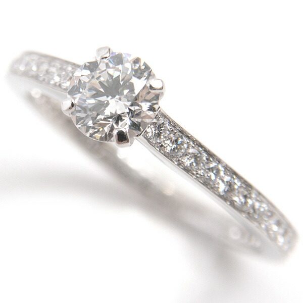 Graff Platinum Diamond Ring – front view