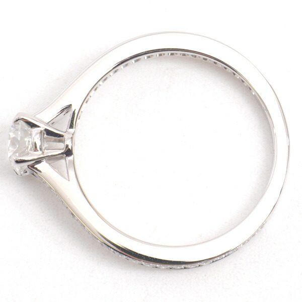 Graff Platinum Diamond Ring – side view