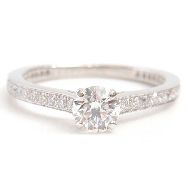 Graff Platinum Diamond Ring – inside band