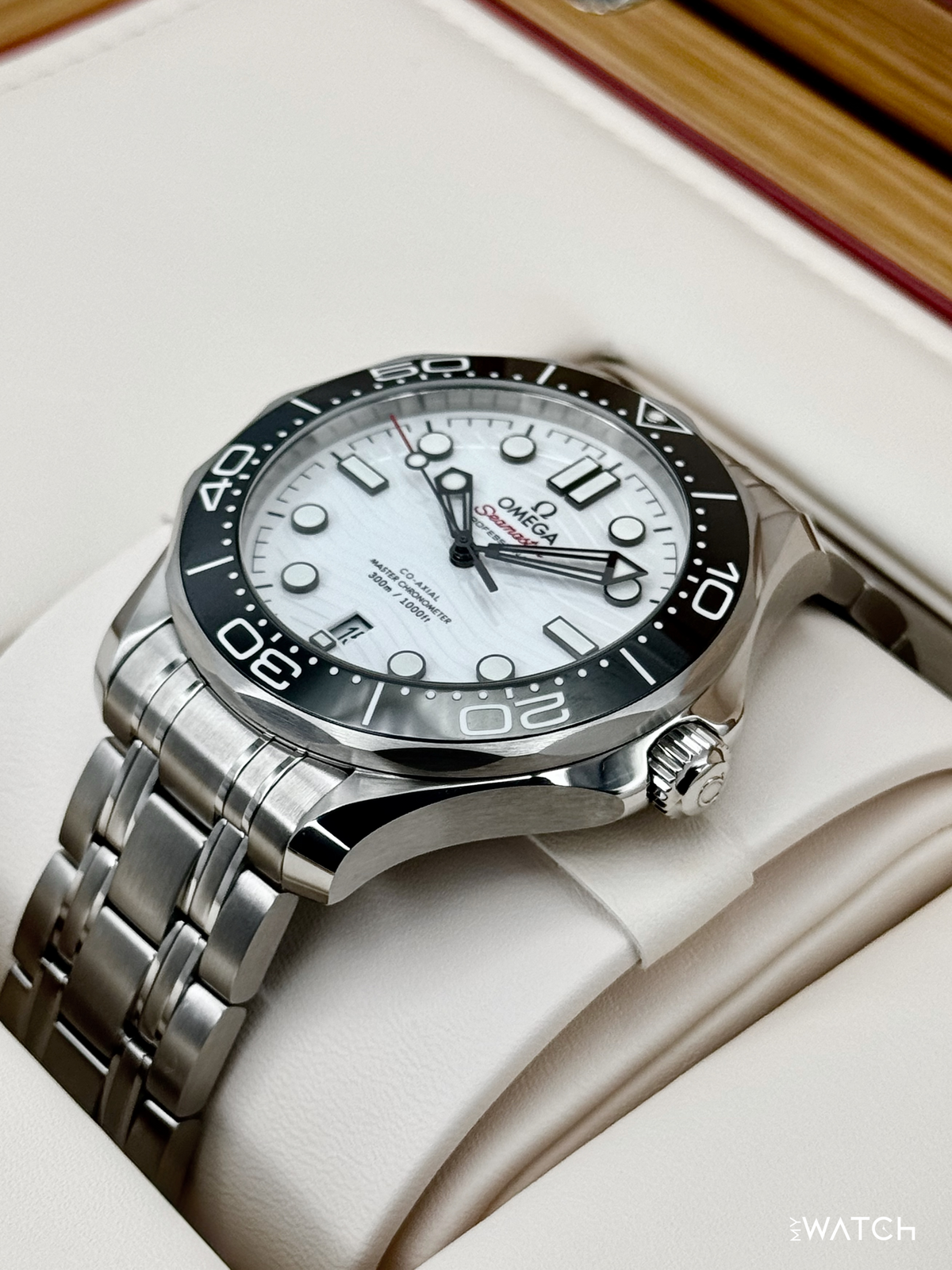 Omega Seamaster 42mm 210.30.42.20.04.001 Stainless Steel White Dial – case back