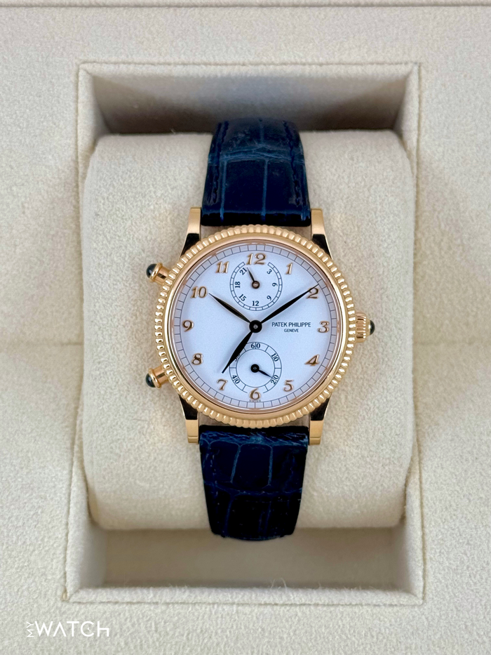 Patek Philippe Travel Time 29mm 4864R Yellow Gold White Dial – front view